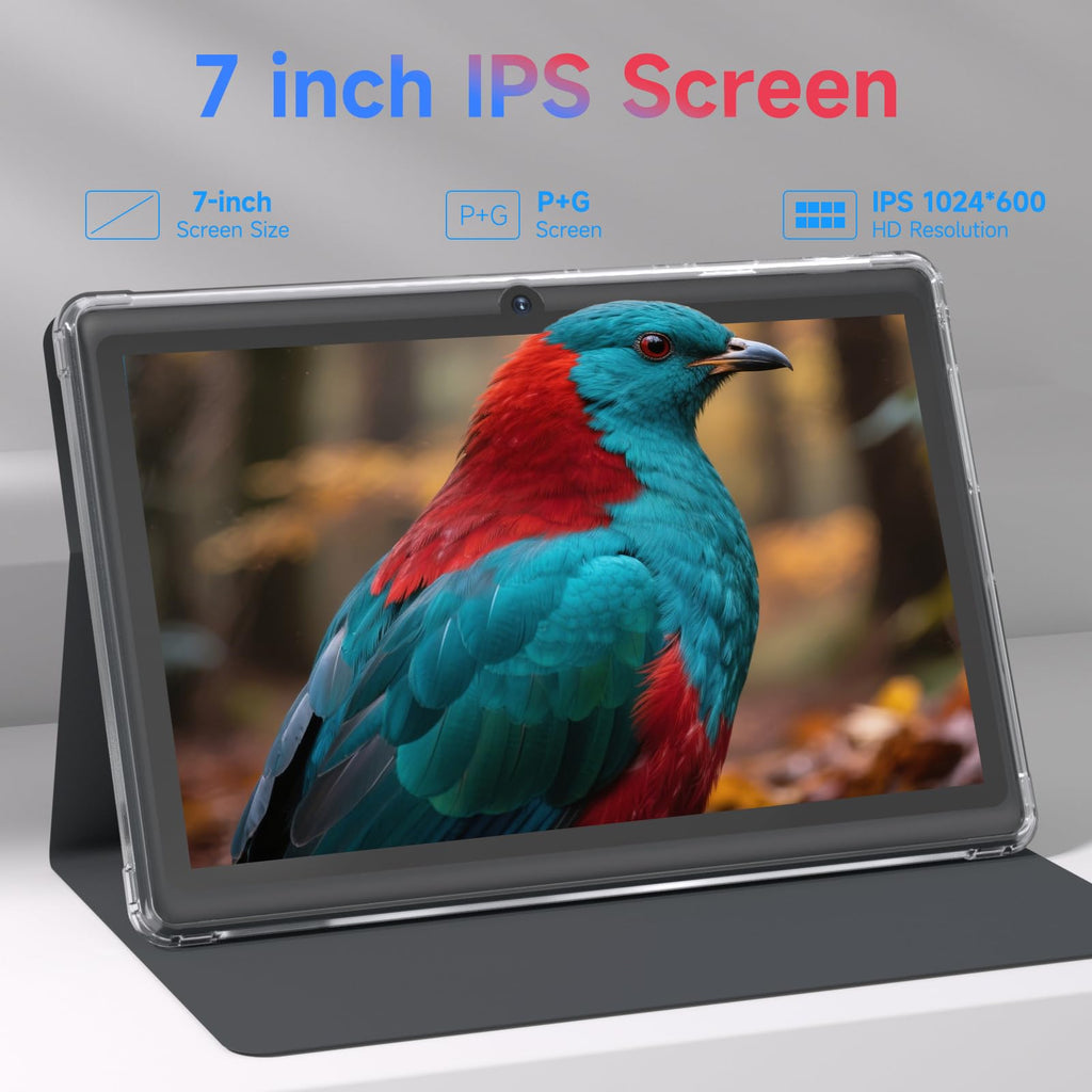 7 inch Android 14 Tablet 8GB RAM 32GB ROM Quad-Core Black A67882