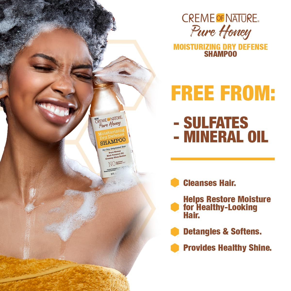 Honey Coconut Oil Shea Butter Shampoo and Leave In Detangler G849125