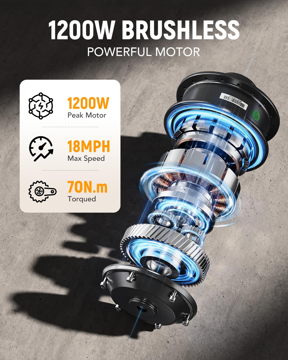 1200W Folding 3 Wheel Electric Trike Bike S343