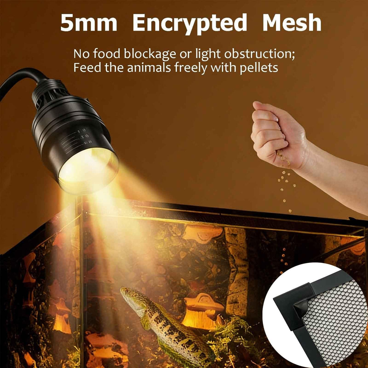Aquarium Lid, Anti Jumping Fish Tank Lid, Magnetic Mesh Screen Netting M713383