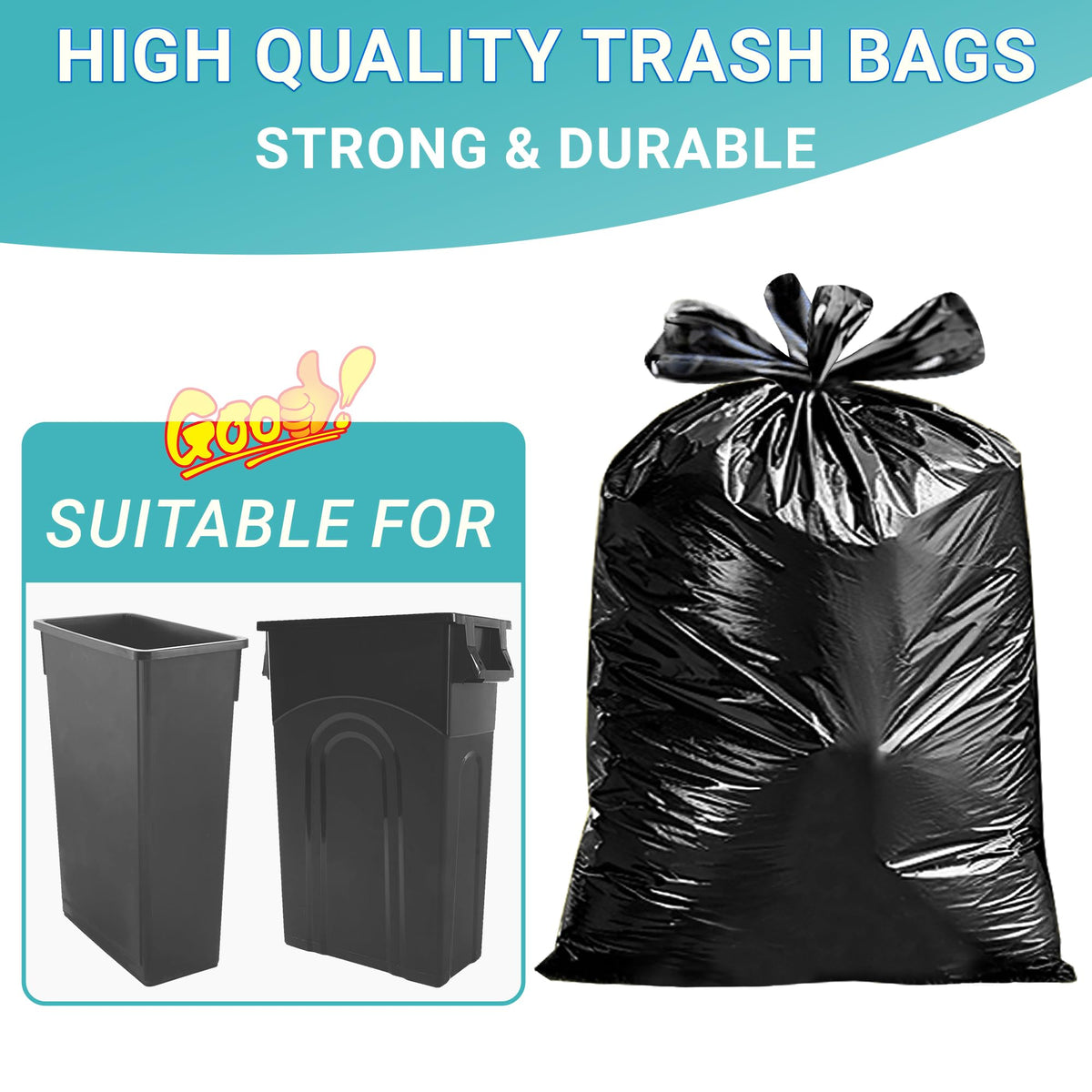 23 Gallon Trash Bags 120 CT 1.2 Mil O1646