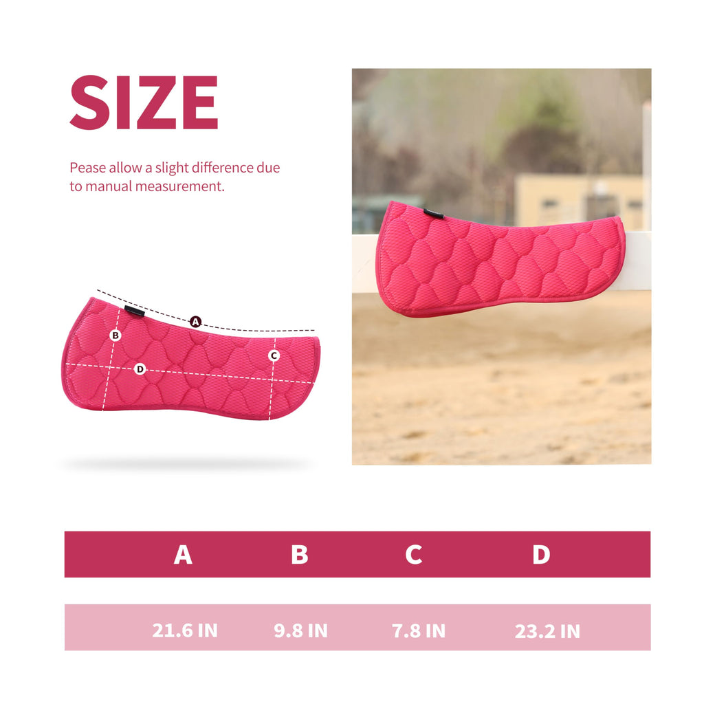 Mesh English Saddle Half Pad D84578