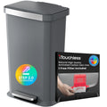 50 Liter / 13.2 Gallon SoftStep Kitchen Trash Can with Odor Filter Q7382