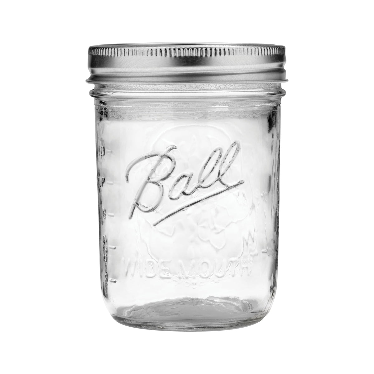 Glass Mason Jar with Lids and Bands, Wide Mouth, 16 OZ (24 Pack) S9792