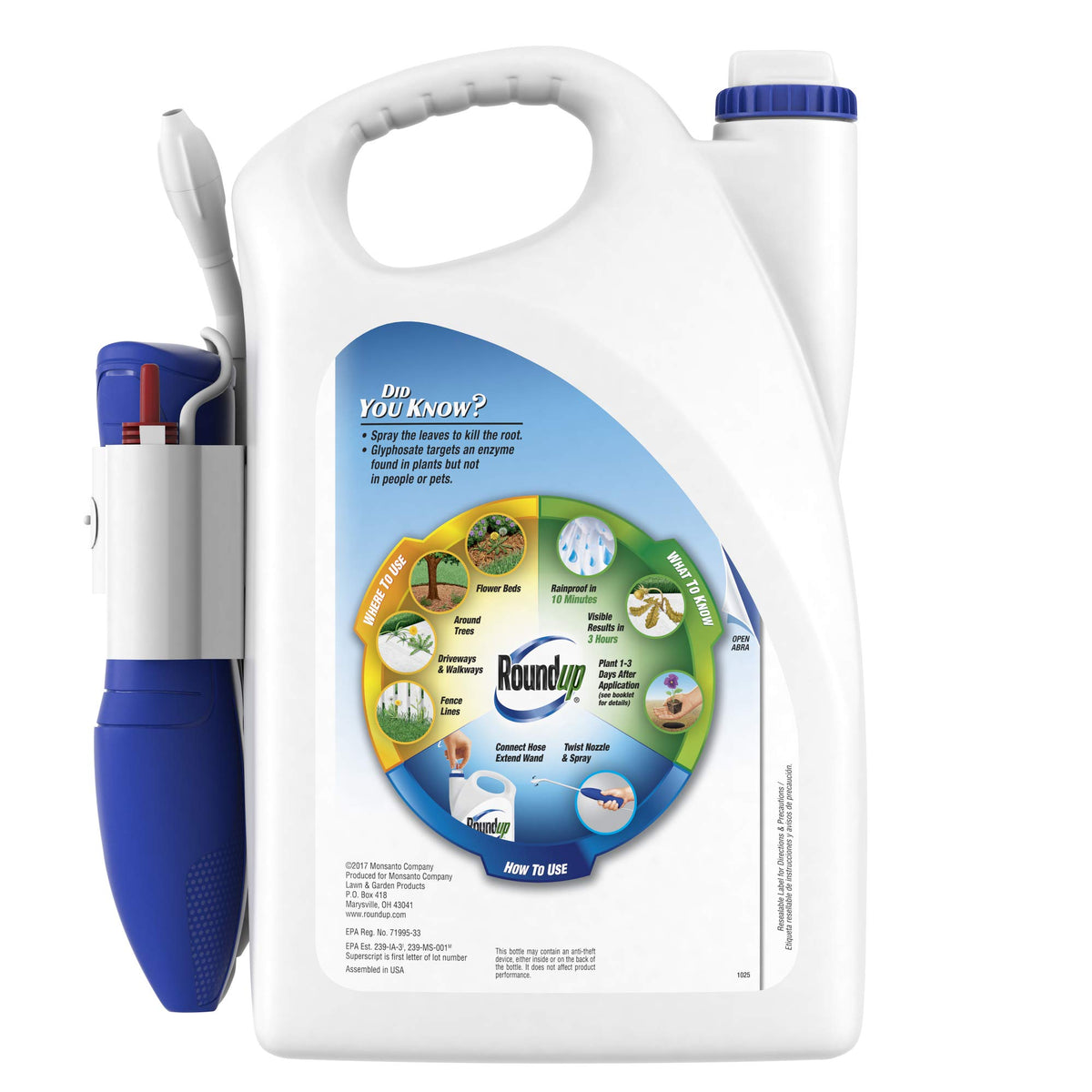 Ready-to-Use Weed & Grass Killer with Comfort Wand, 1.33 gal. L572