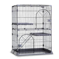 3/4-Tier Cat Cage Playpen with Hammock F4330