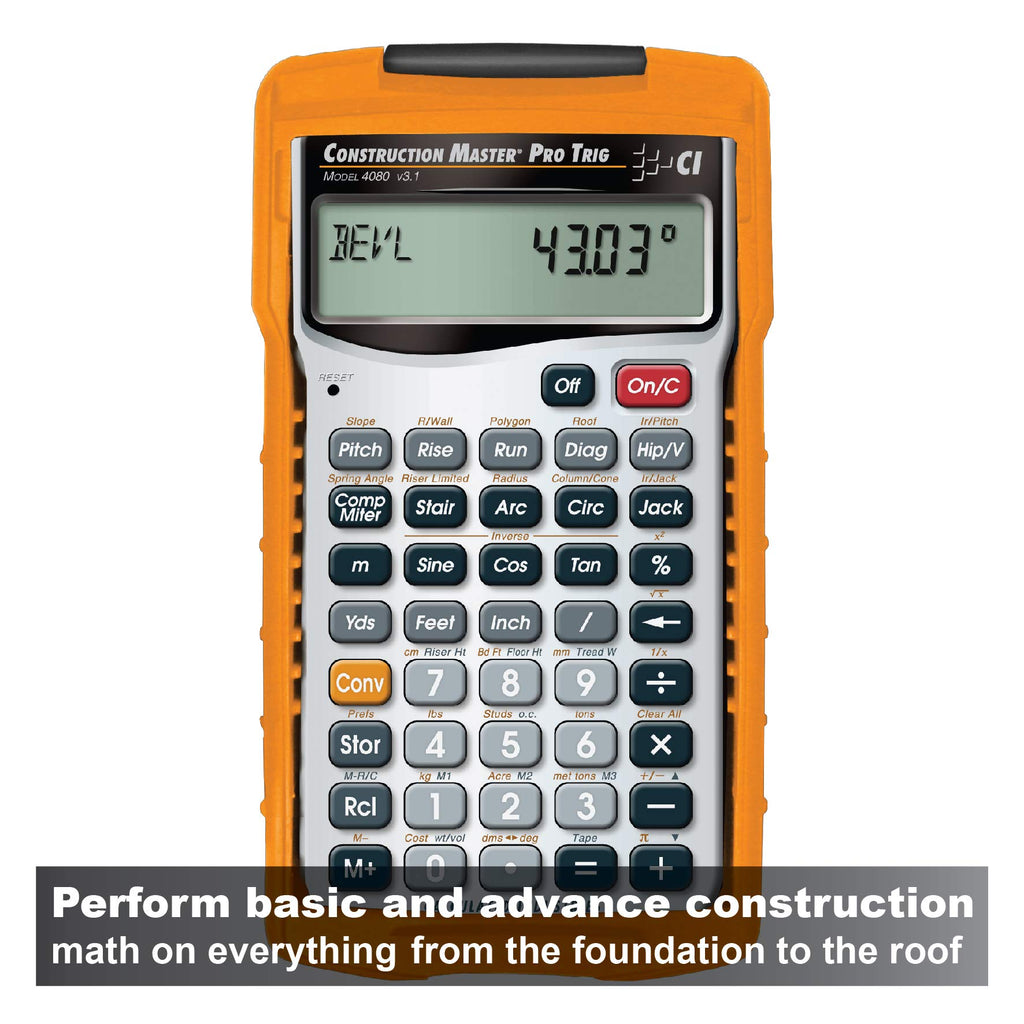 Construction Master Pro Trig Feet-Inch-Fraction Calculator C712067