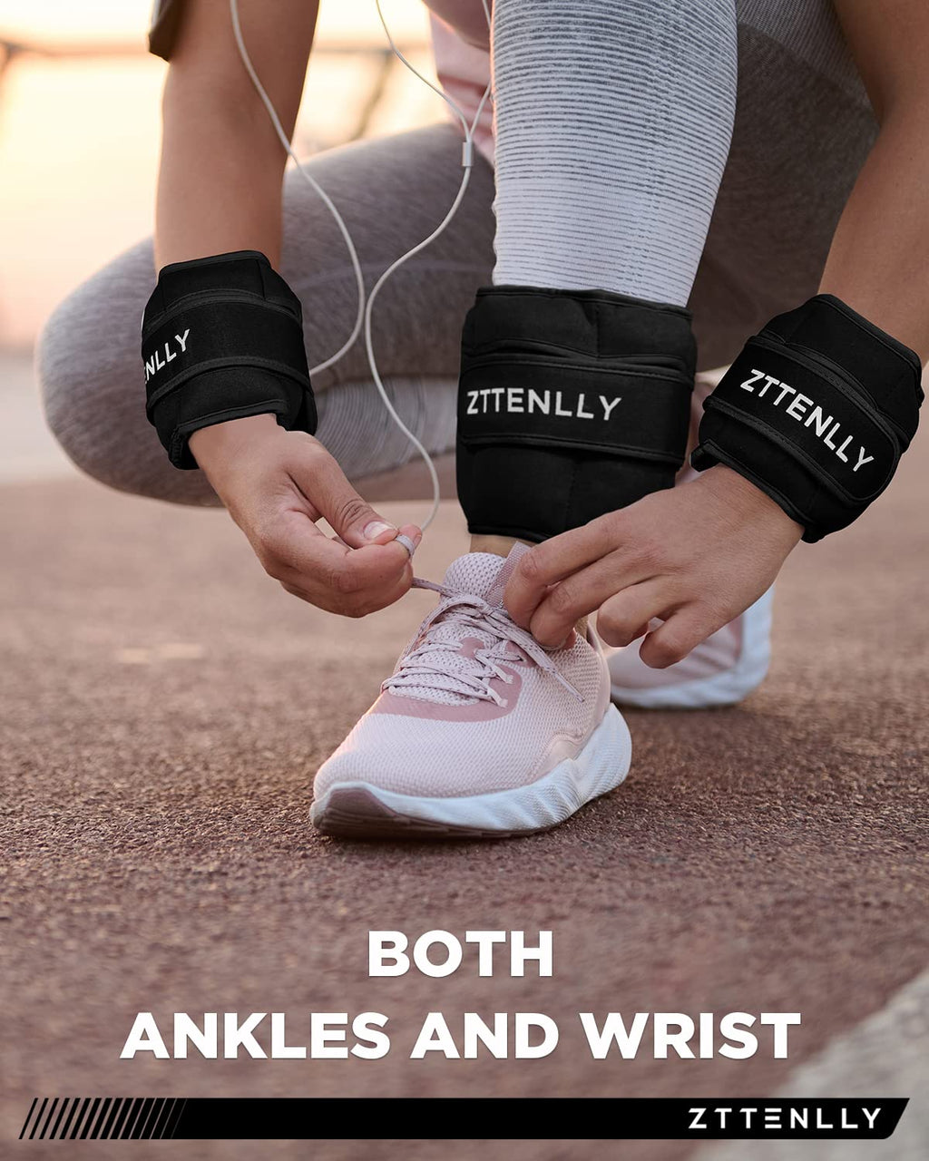 Adjustable Ankle Weights 1 Pair 5 10 15 18 20 Lbs O1801