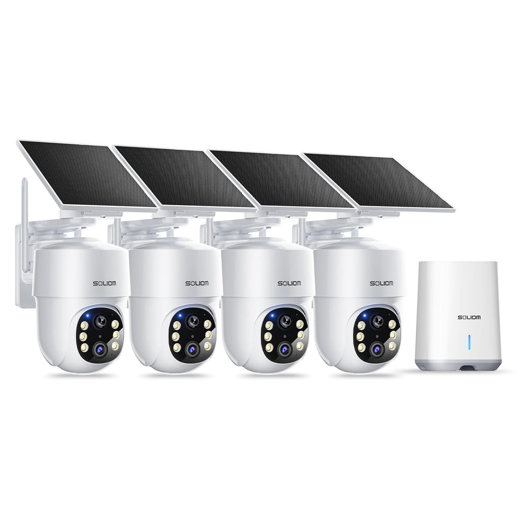 5MP Wireless Outdoor Security Cameras 4-Cam Kit C557029