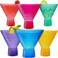 Plastic Martini & Cocktail Drinking Glasses Set of 6 14oz Shatterproof Acrylic F721167