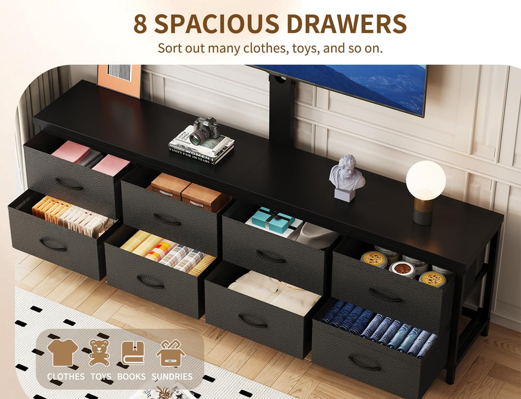 Dresser TV Stand with 8 Drawers Y991