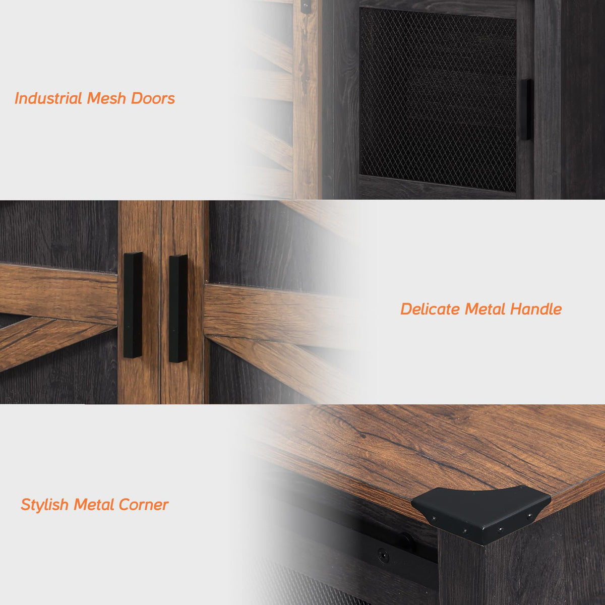 Dark Walnut Black Entertainment Center M91285