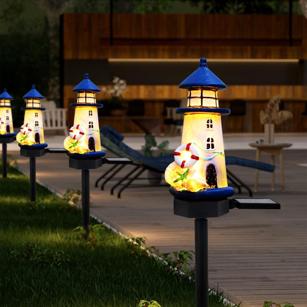 Blue Waterproof Solar Powered Garden Stake Light S326
