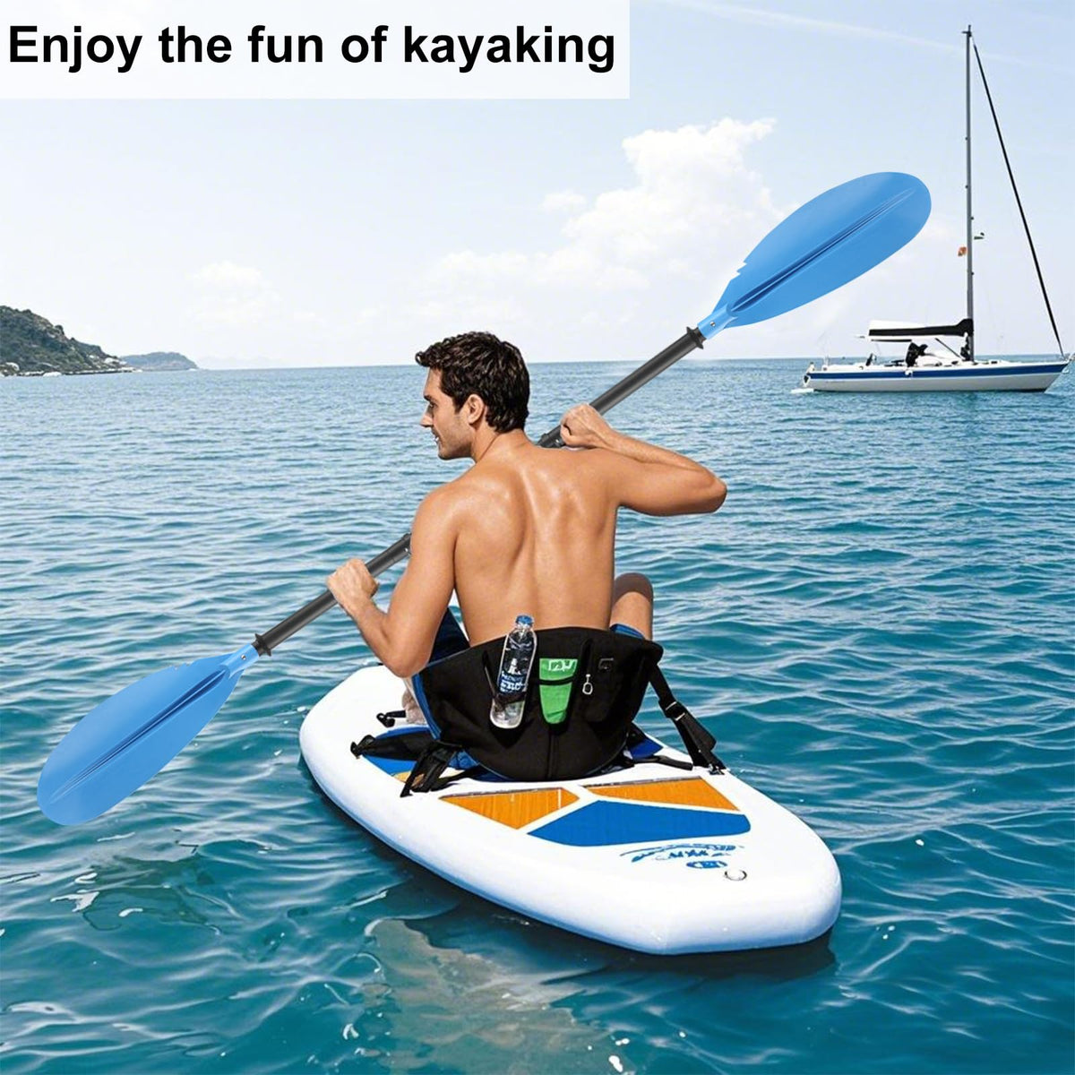 Telescoping Adjustable Kayak Paddle 70" to 95" N696577