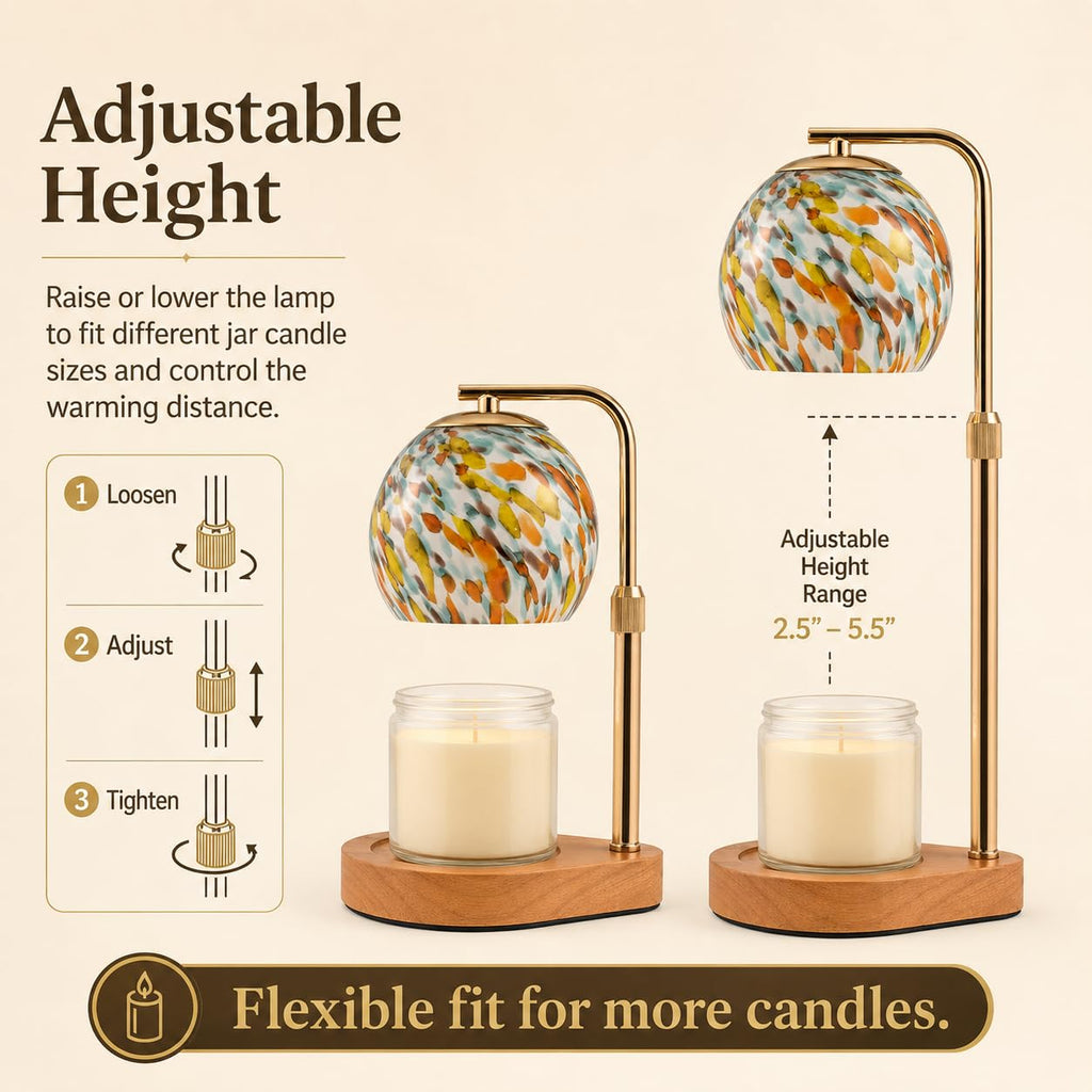 Candle Warmer Lamp with Timer and Dimmable Brightness E5912