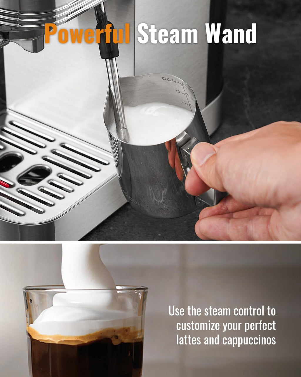 20 Bar Espresso Machine with Milk Frother and Touchscreen Z912354