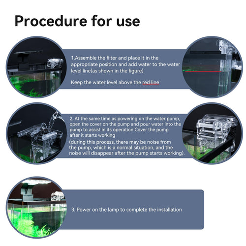 1.5 Gallon Aquarium Starter Kit with Filteration Lighting G787