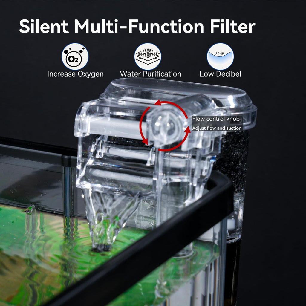 1.5 Gallon Aquarium Starter Kit with Filteration Lighting G787