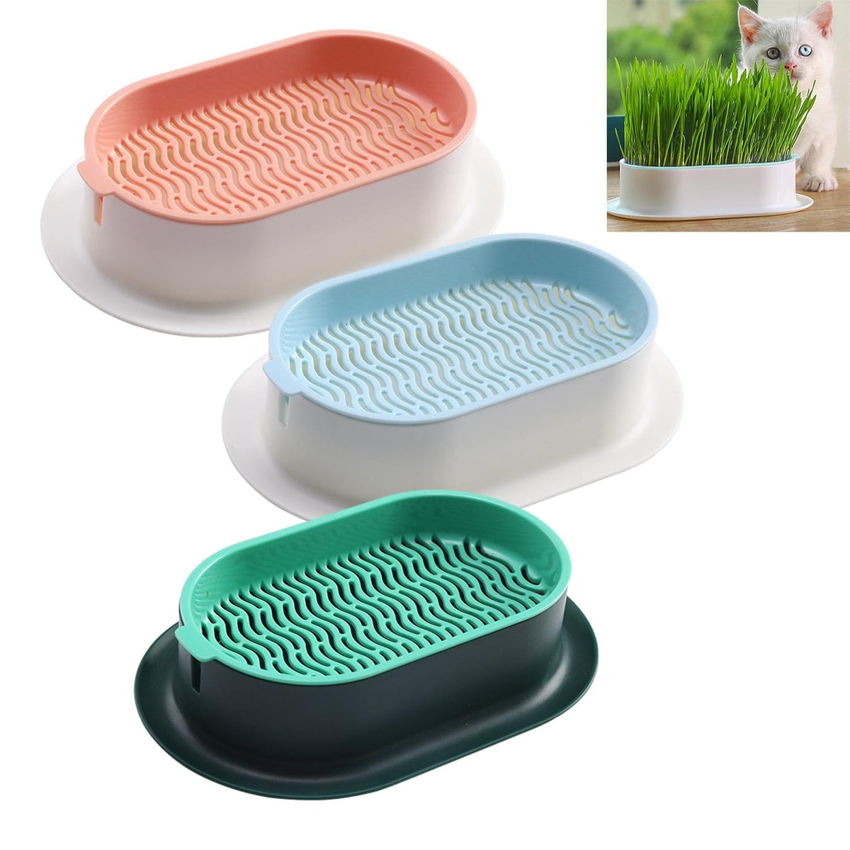 3 Pack Hydroponic Seed Sprout Tray P825737