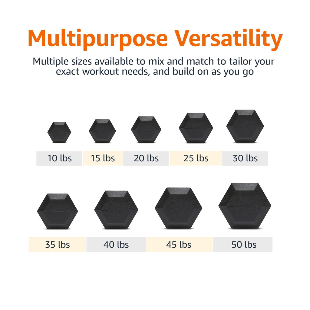 Rubber Hex Dumbbell T52140