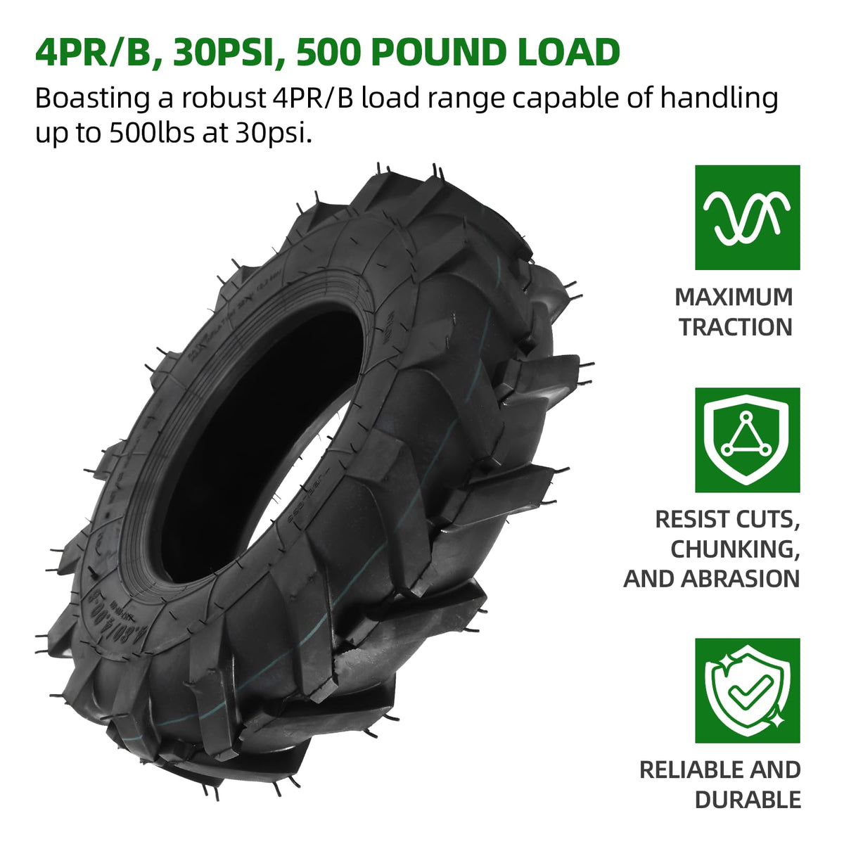 4.80/4.00-8 Tubeless Tires 2-Pack R4721