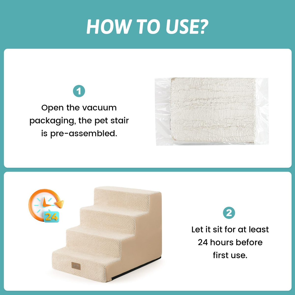4 Step Pet Stairs L5980