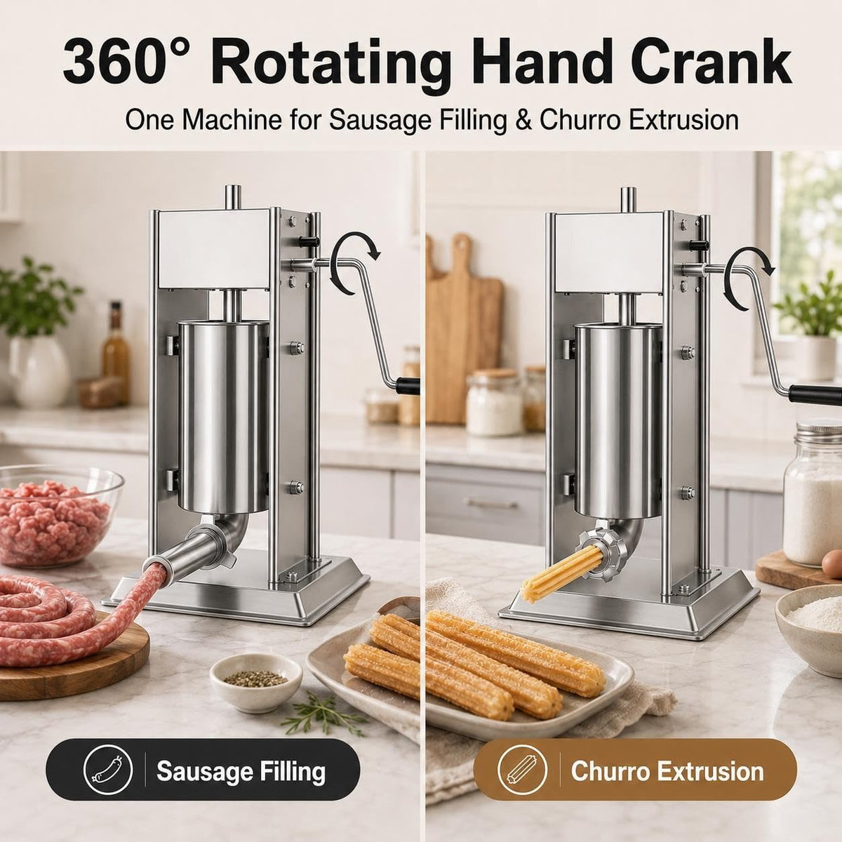 Churro Machine & Sausage Stuffer Combo U5223