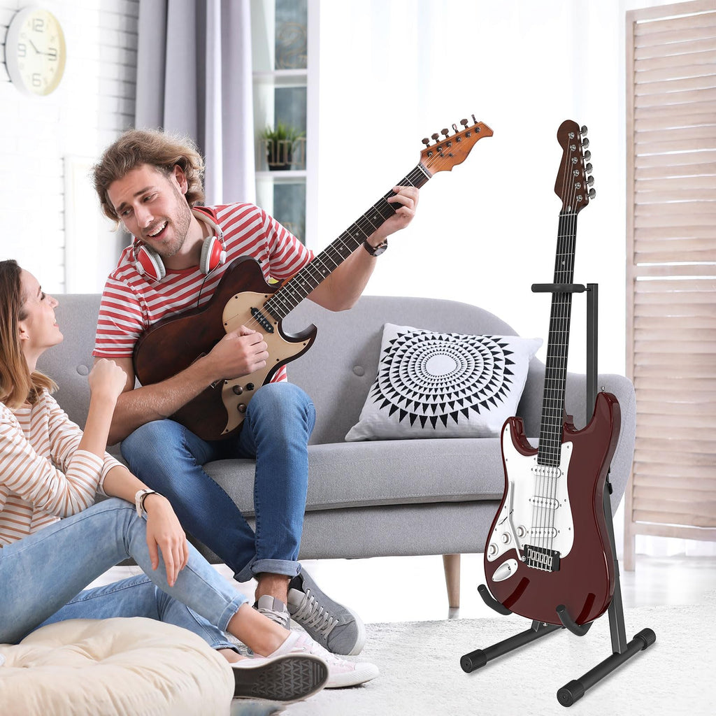 Adjustable Folding Guitar Stand with Neck Holder Z3046