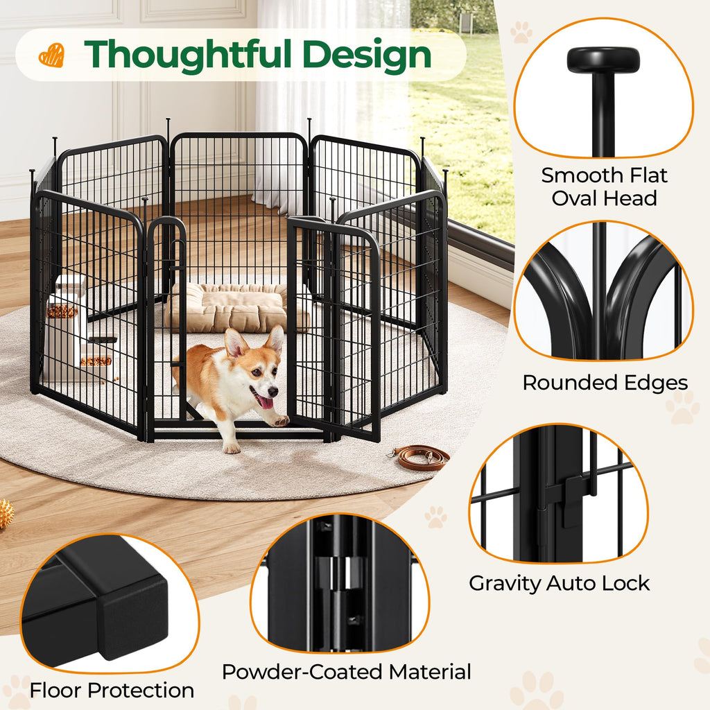 32 Inch 16 Panels Heavy Duty Dog Playpen V592