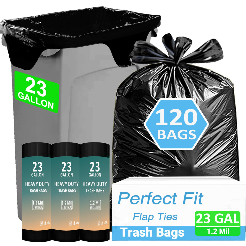 23 Gallon Trash Bags 120 CT 1.2 Mil O1646
