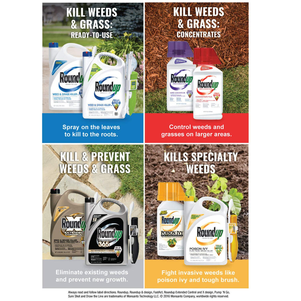 Ready-to-Use Weed & Grass Killer with Comfort Wand, 1.33 gal. L572