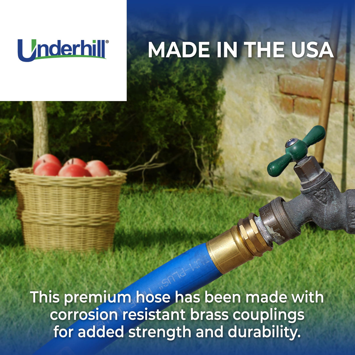 Blue 100 ft Lightweight Flexible Anti-Kink Garden Water Hose Q12864