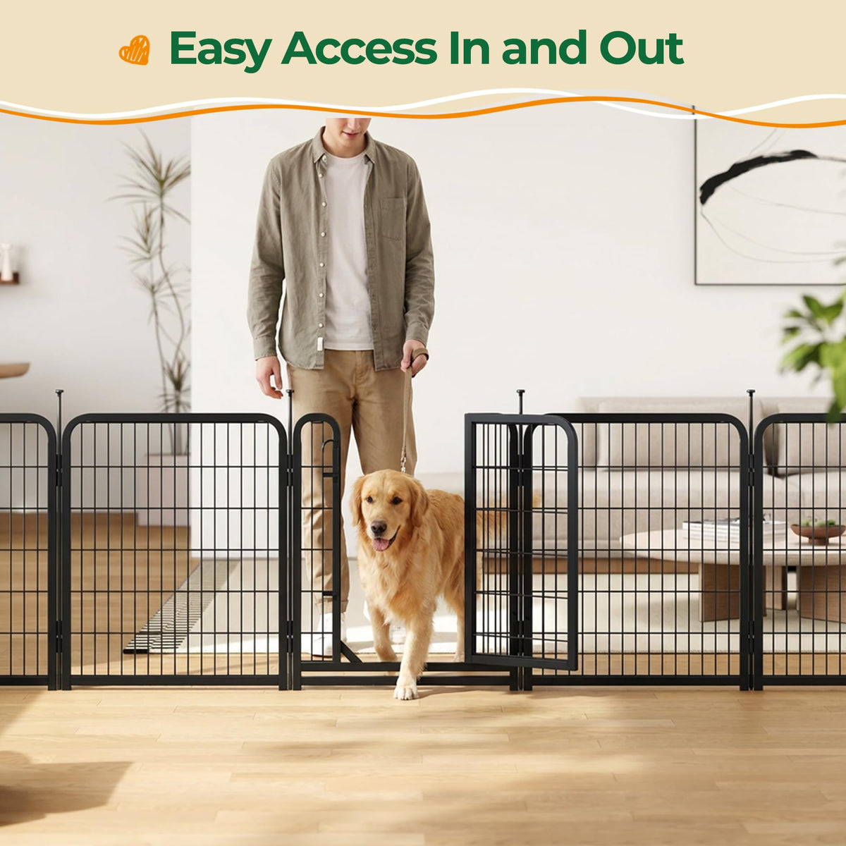 32 Inch 16 Panels Heavy Duty Dog Playpen V592