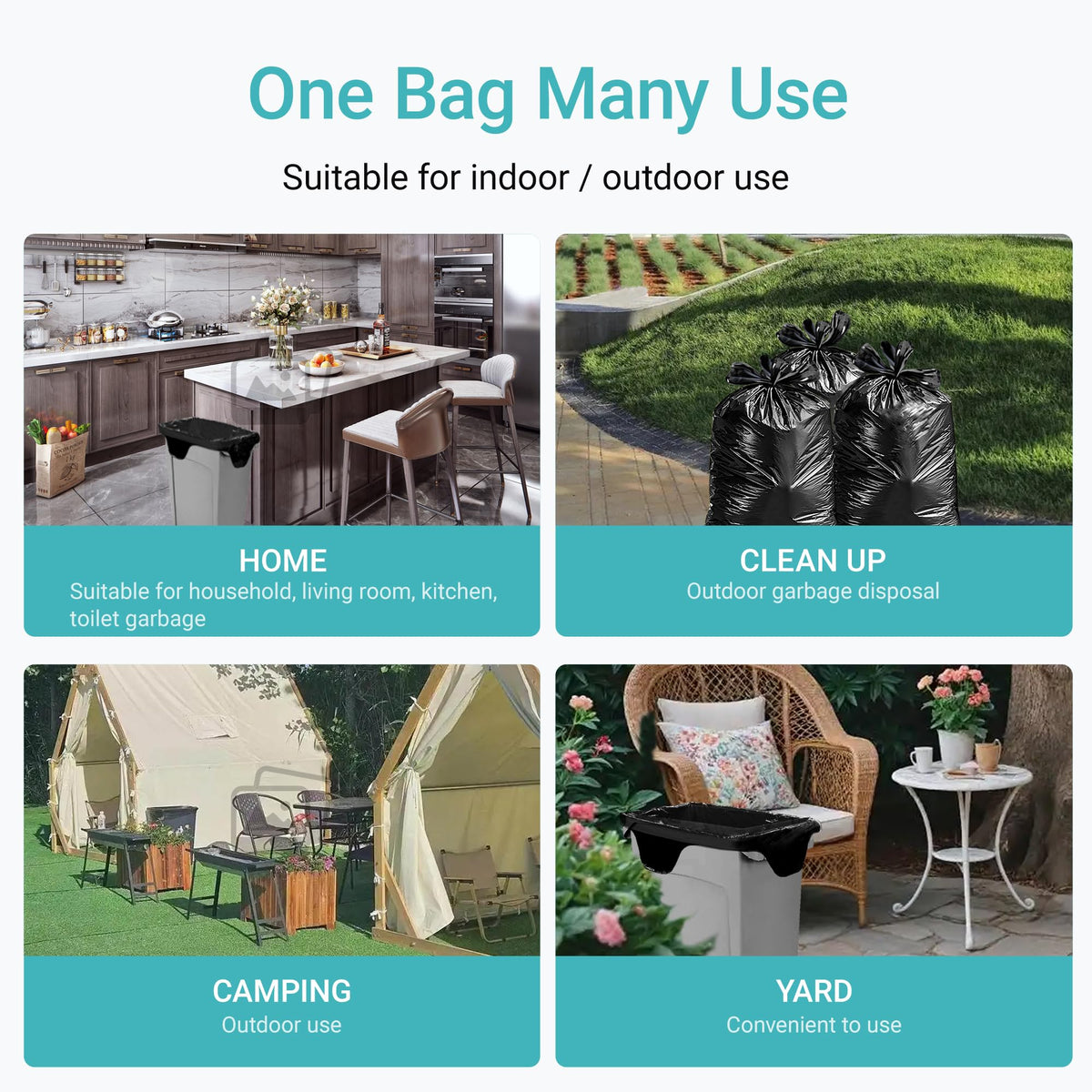 23 Gallon Trash Bags 120 CT 1.2 Mil O1646