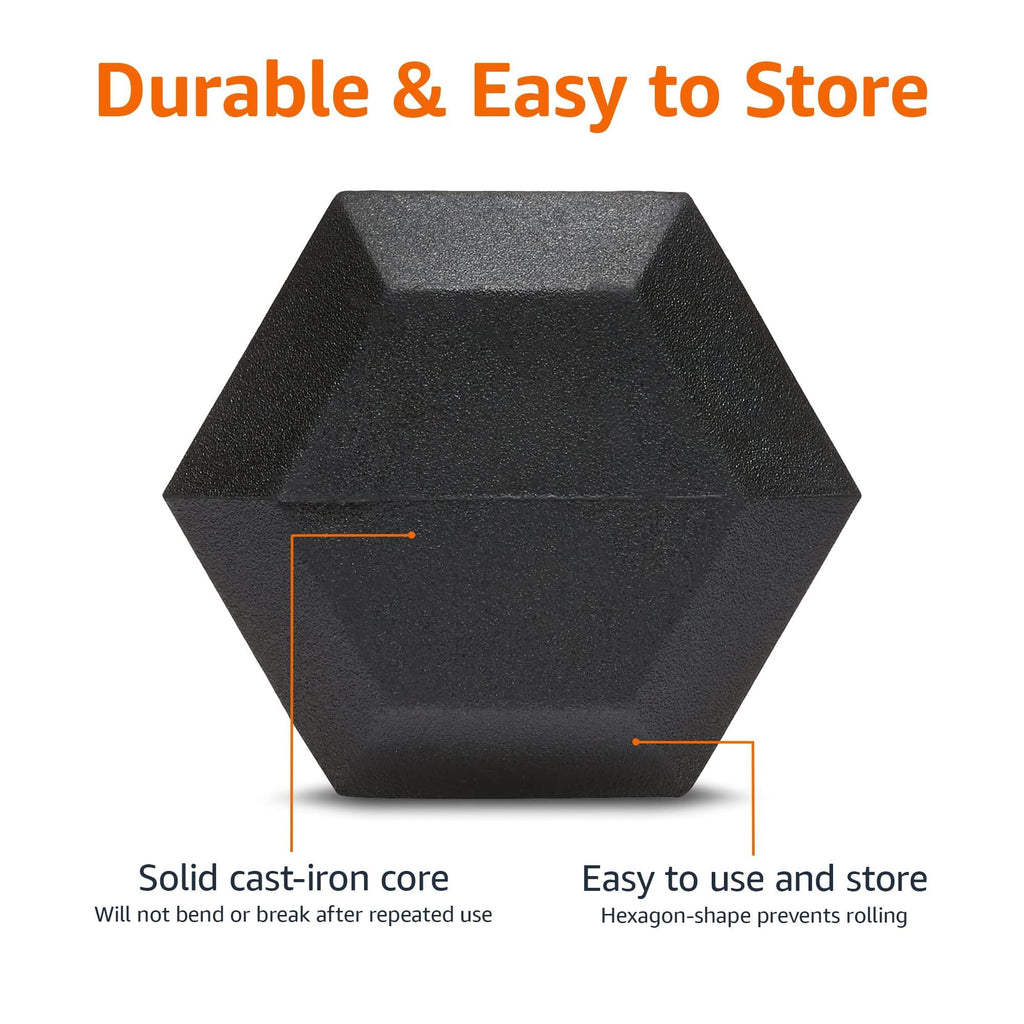 Rubber Hex Dumbbell T52140