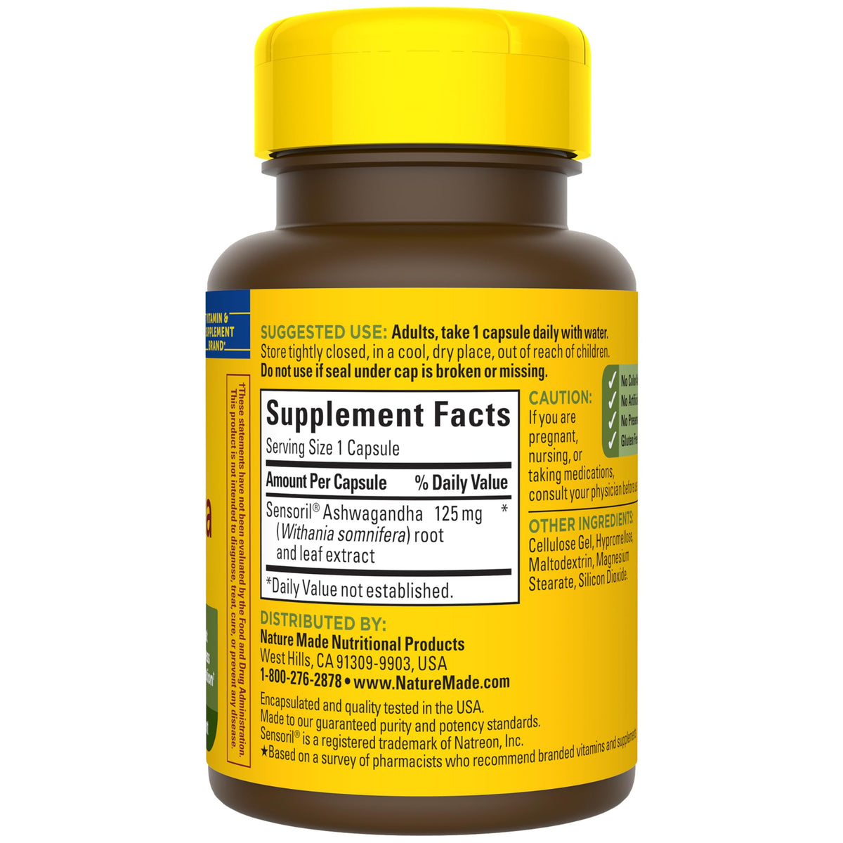 Ashwagandha Capsules 125mg 60 Capsules G4567