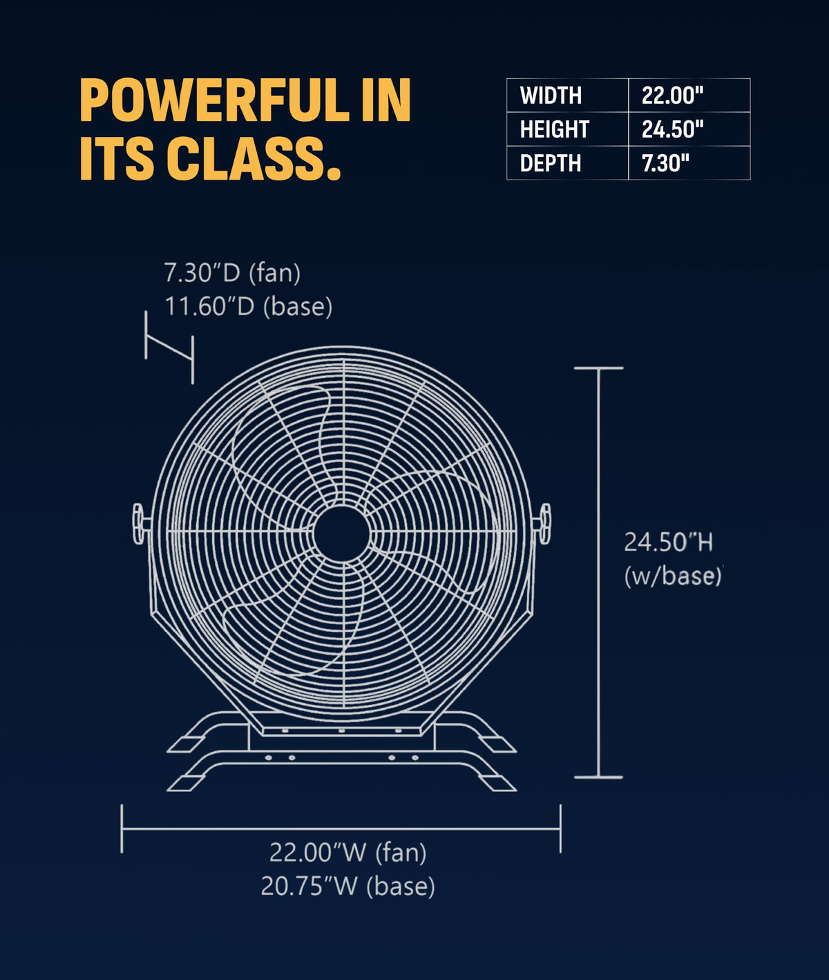 20" Outdoor Wall Mount Fan B6763