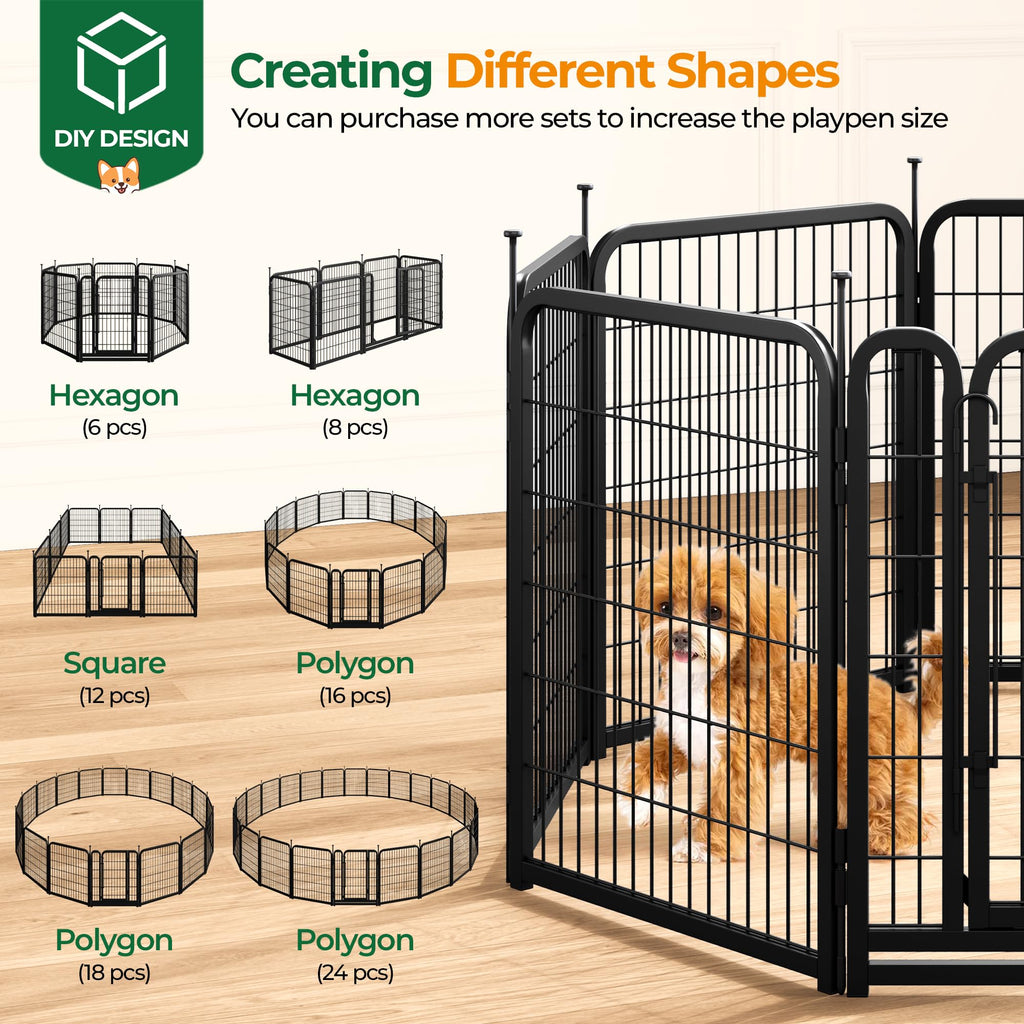 32 Inch 16 Panels Heavy Duty Dog Playpen V592