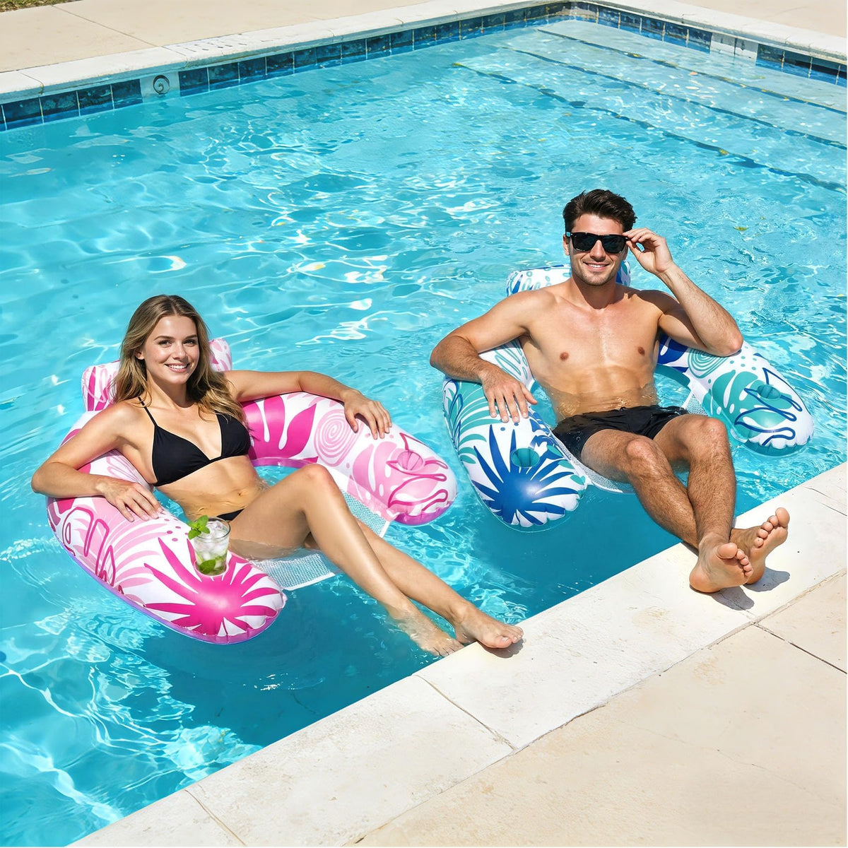 Inflatable Pool Float Chair 3 Pack Q12023