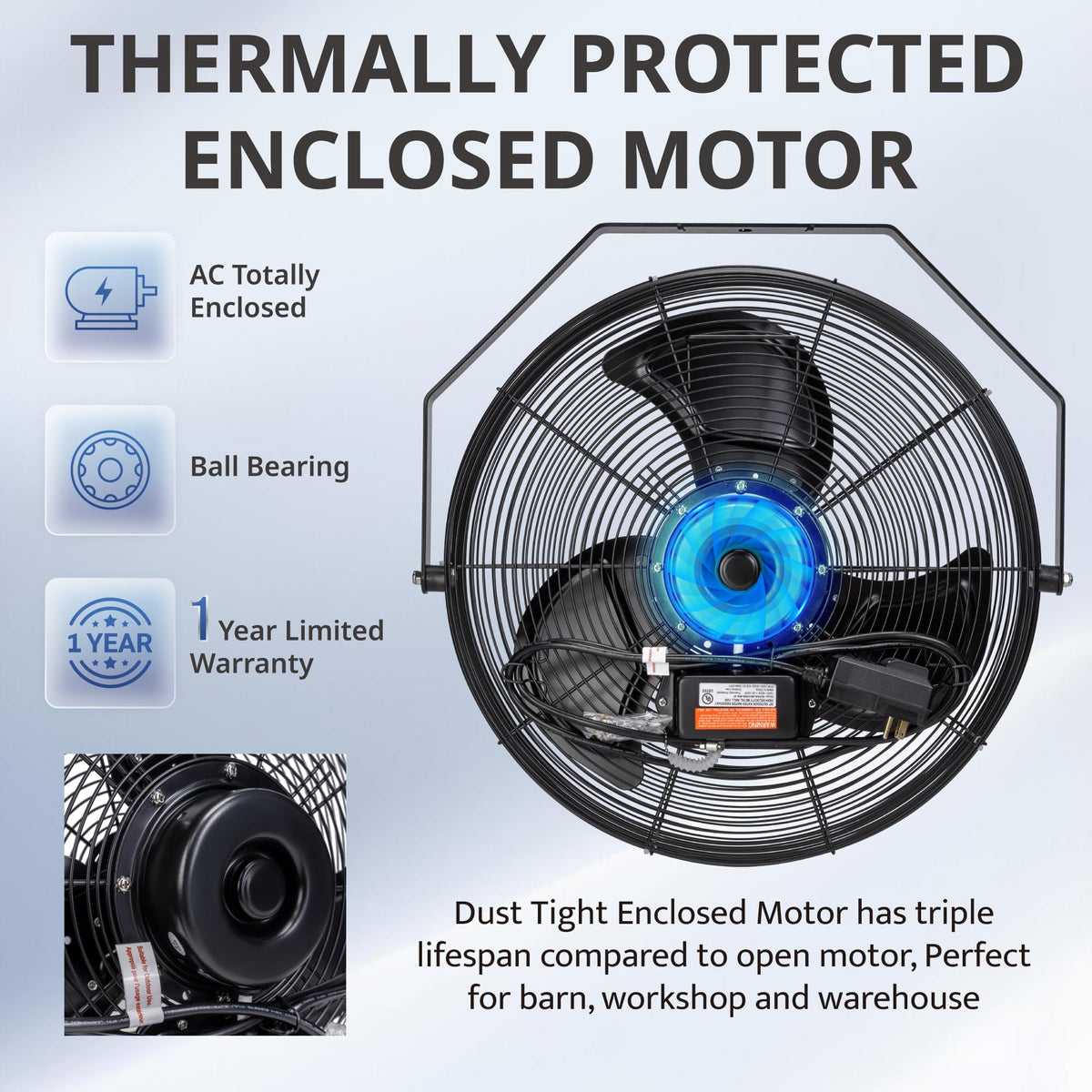 20-Inch High Velocity Outdoor Wall Fan O34314