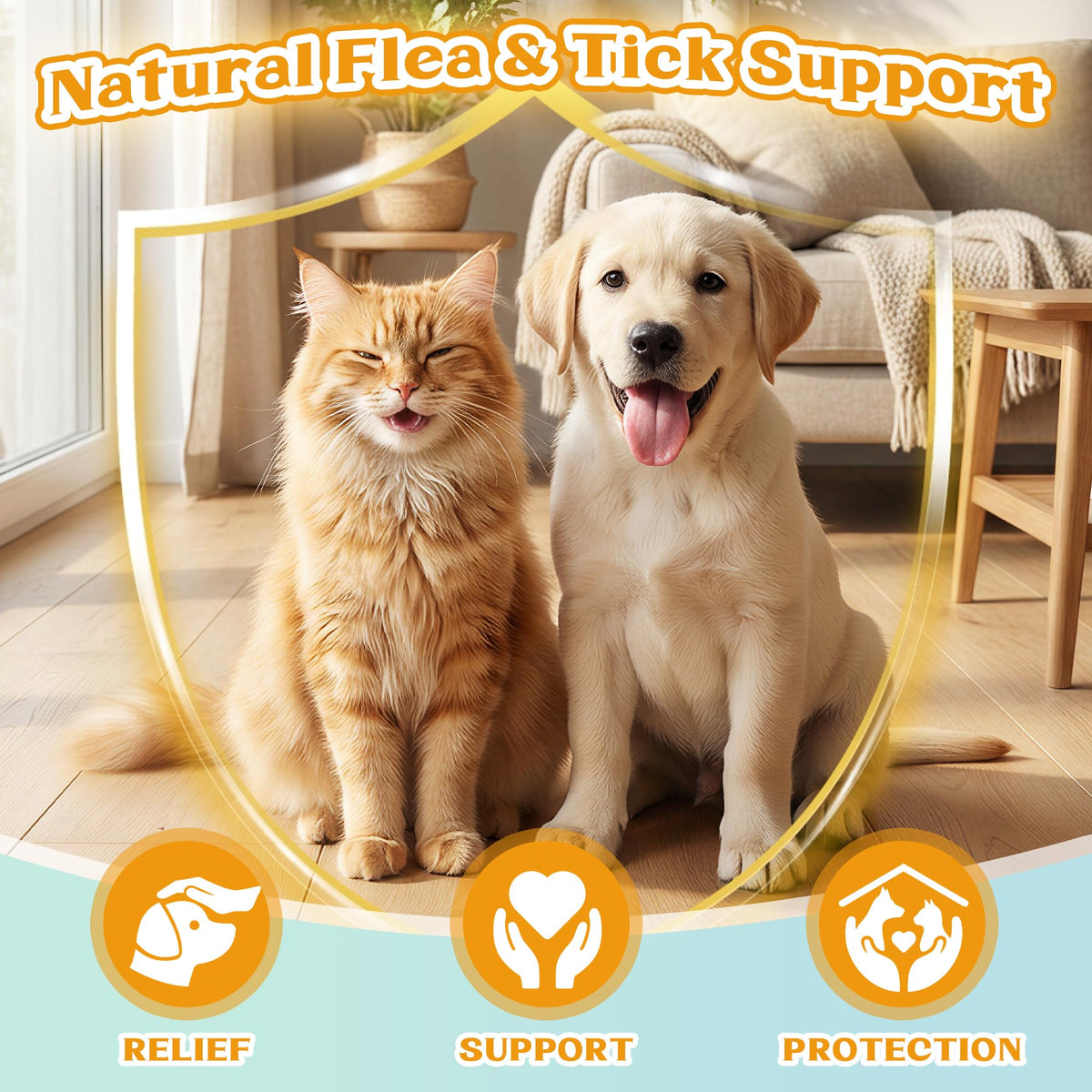4-in-1 Natural Herbal Supplement Drops for Dogs & Cats W356