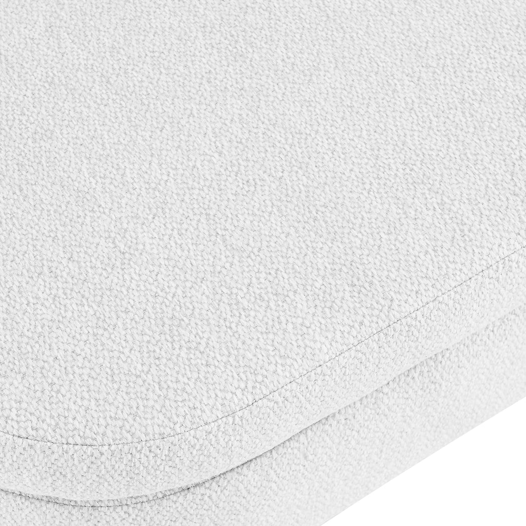 White Storage Bench with Rubber Wood Legs K919