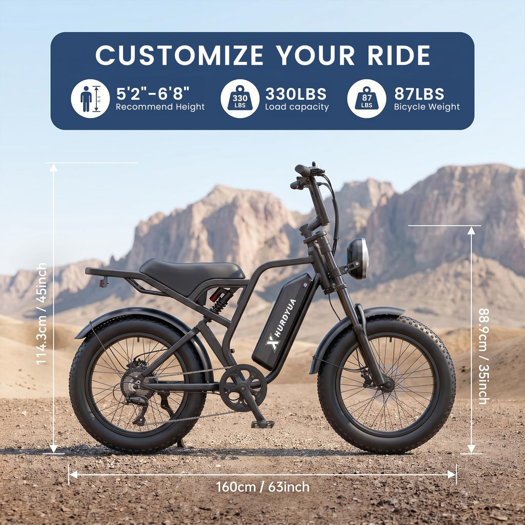 1500W Electric Bike with 48V 15Ah Removable Battery R901253