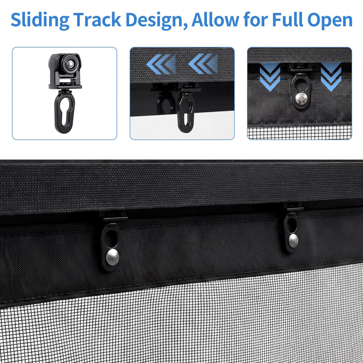 72x80 Inch Retractable Magnetic Screen Door P8821