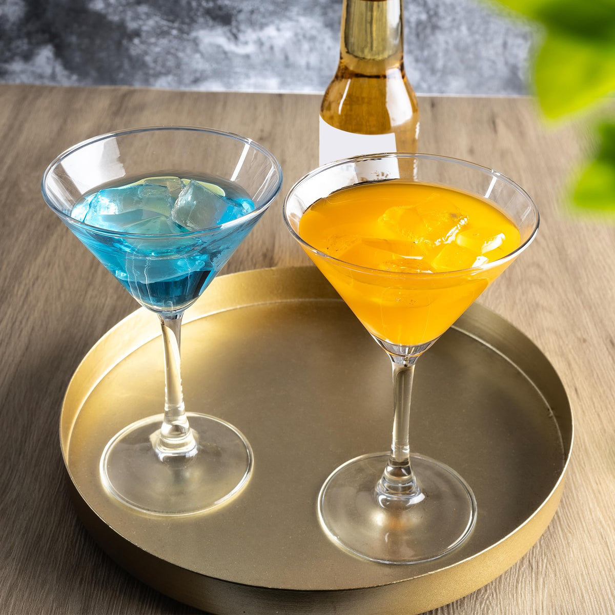 Martini Glasses Set of 7, 6 oz Reusable Cocktail Glasses with Stem C117750