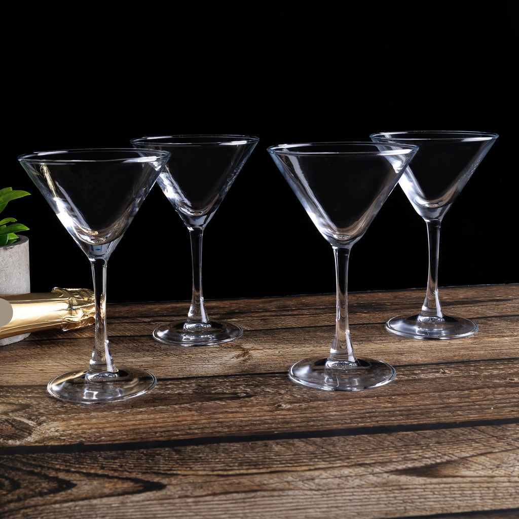 Martini Glasses Set of 7, 6 oz Reusable Cocktail Glasses with Stem C117750
