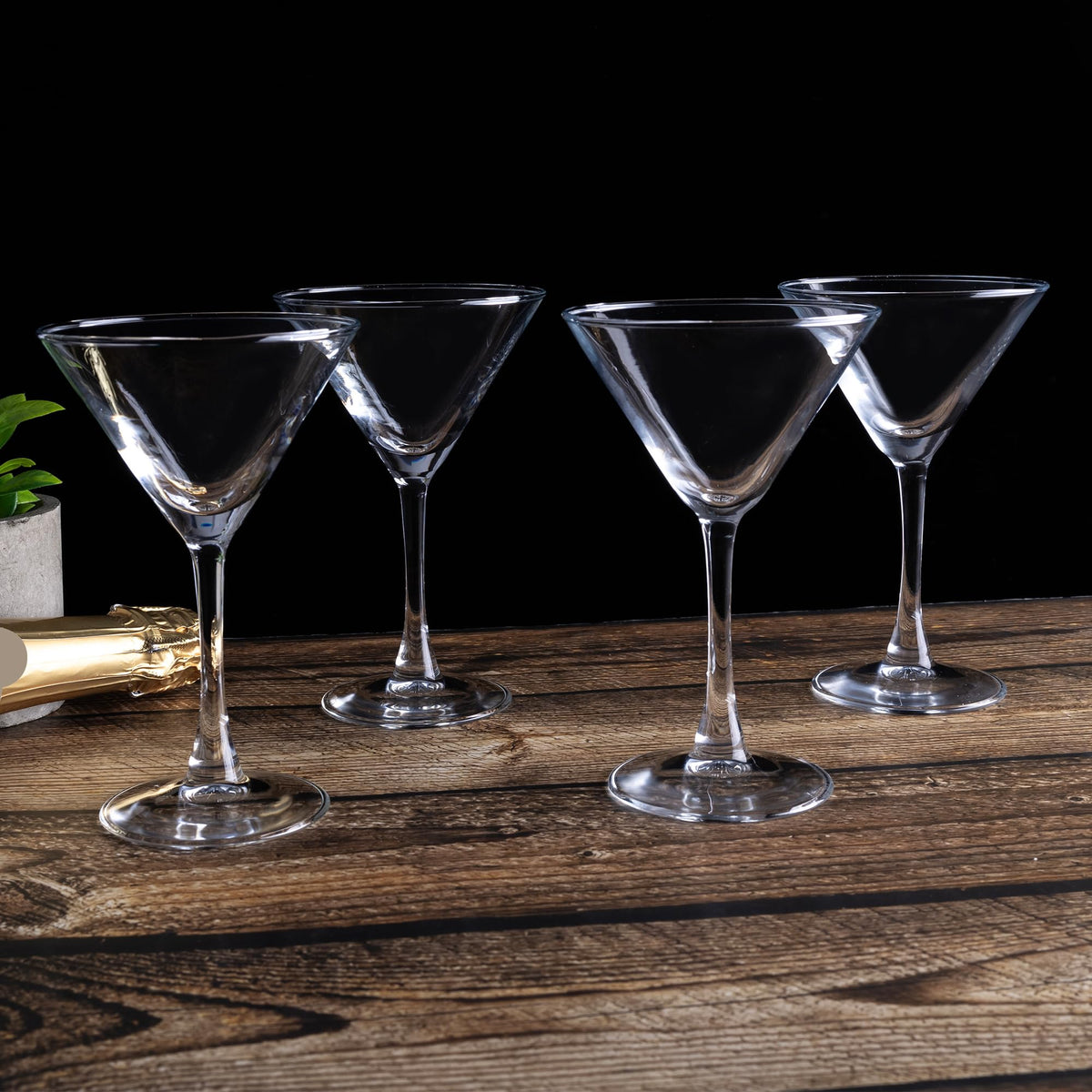 Martini Glasses Set of 7, 6 oz Reusable Cocktail Glasses with Stem C117750