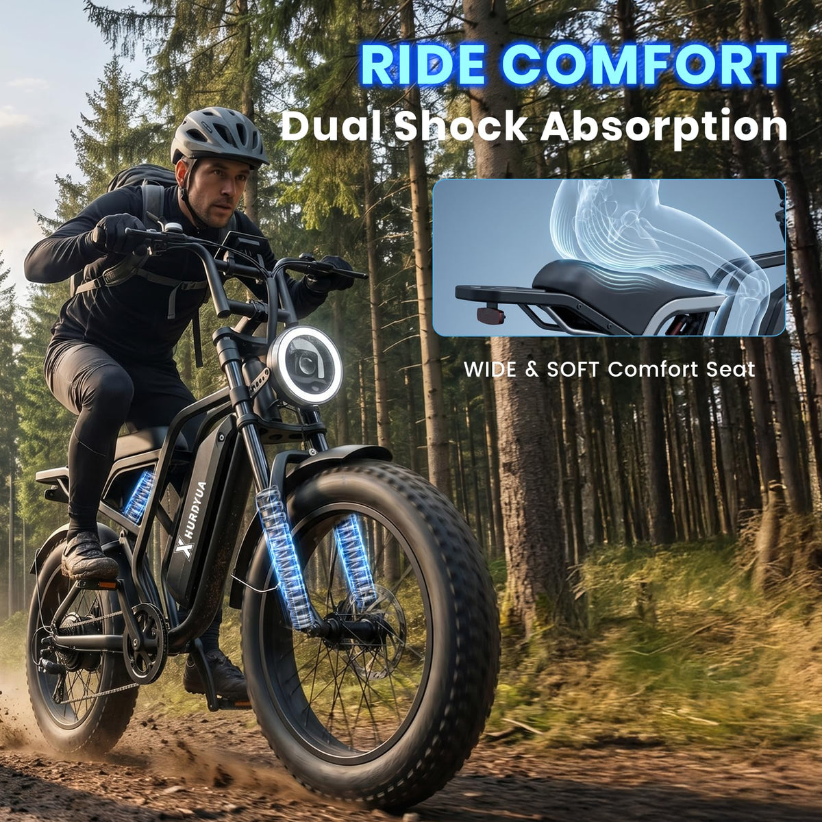 1500W Electric Bike with 48V 15Ah Removable Battery R901253