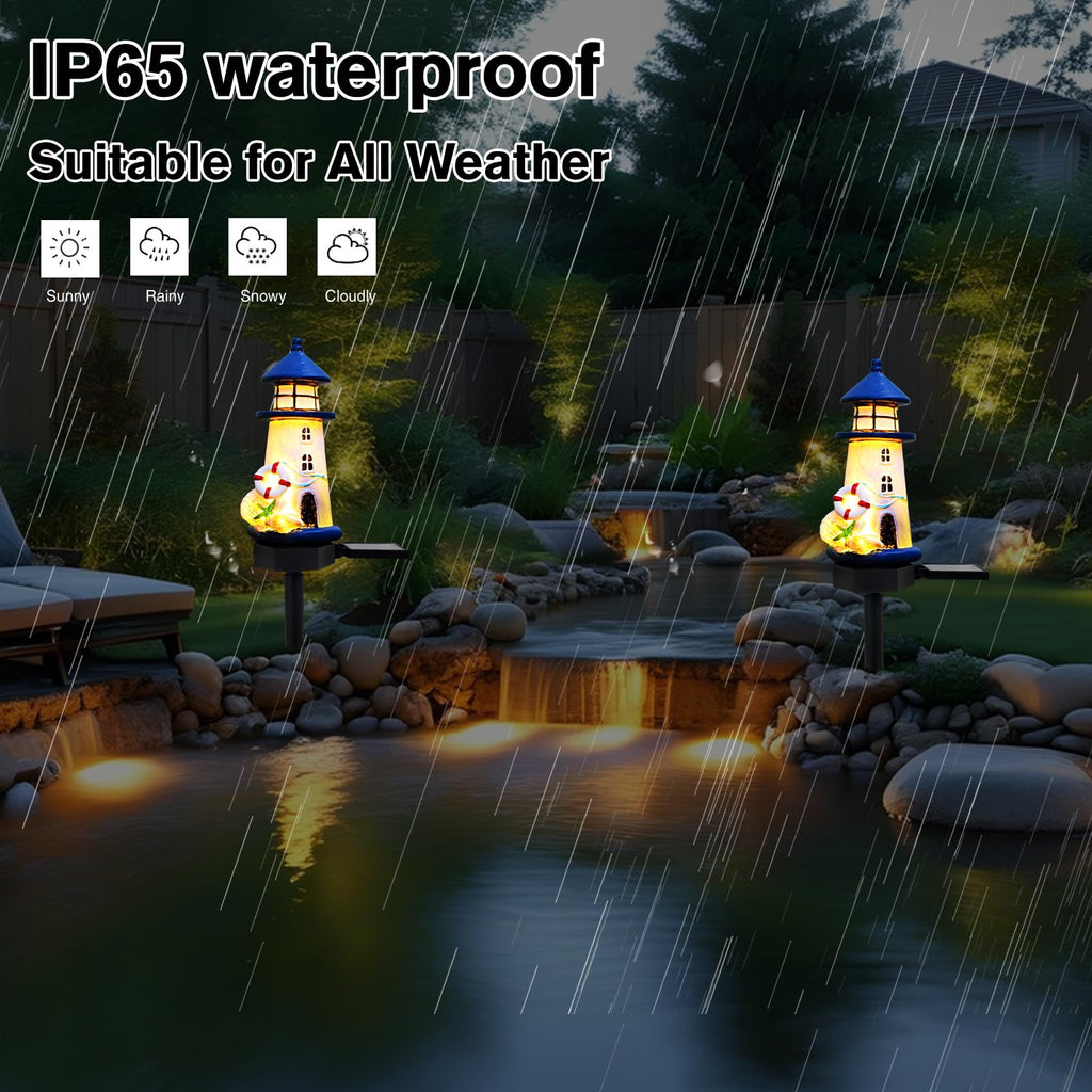 Blue Waterproof Solar Powered Garden Stake Light S326