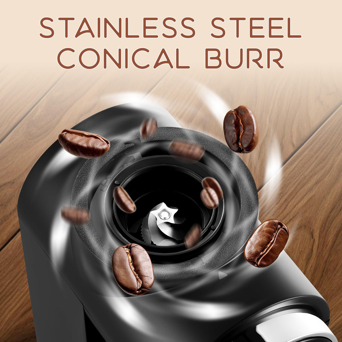 Conical Burr Electric Coffee Grinder with 30 Settings Z640